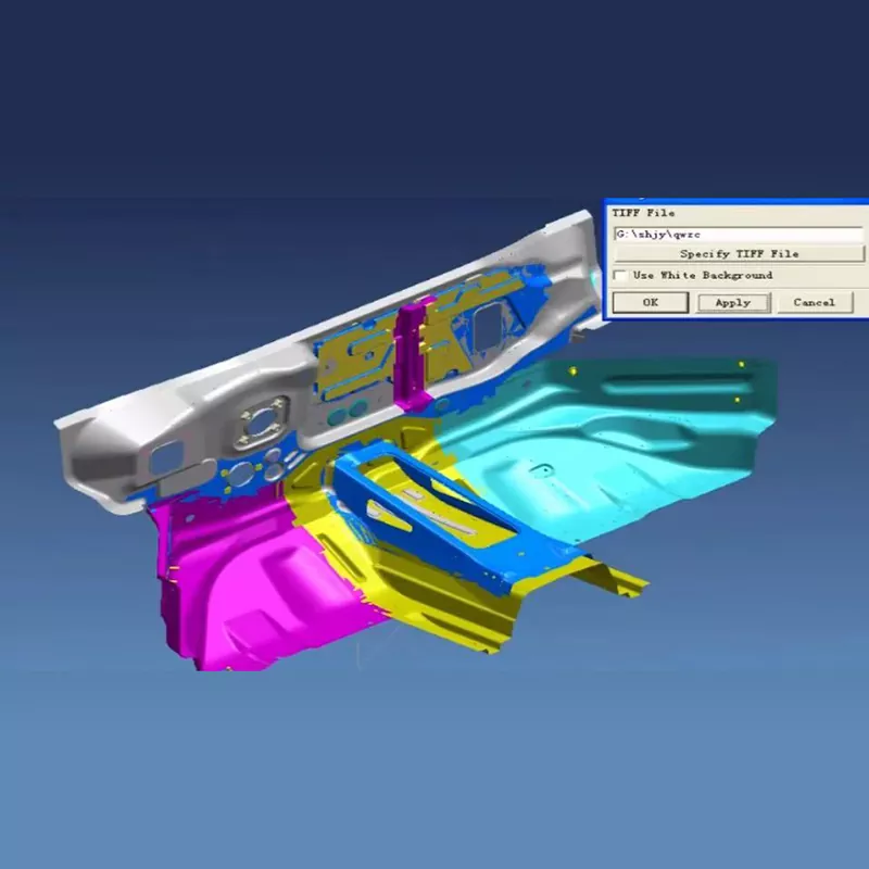 Štancarske matrice za sklop sprednje plošče avtomobilov