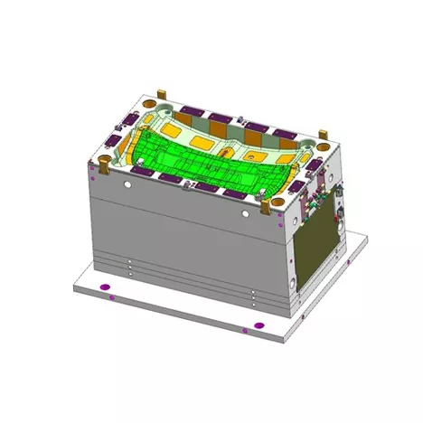 Kalup za brizganje okrasne plošče zadnjih vrat prtljažnika