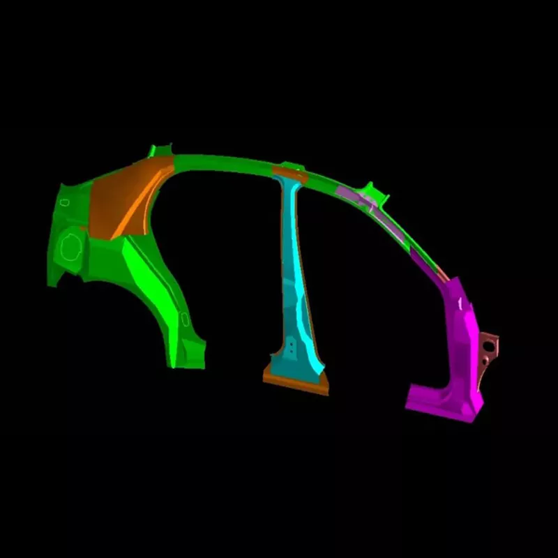 Matrice za vtiskovanje notranjega sklopa avtomobilske stranske plošče